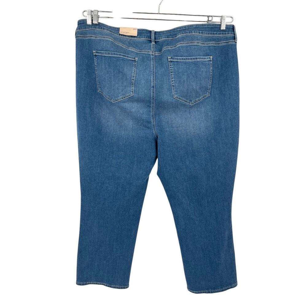 NYDJ Jeans Marilyn Straight ankle denim blue plus size 28W NEW - Picture 8 of 10